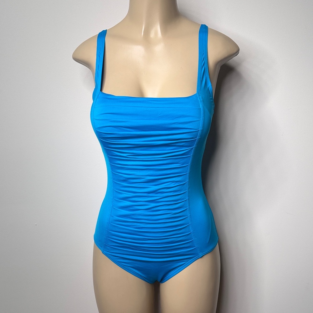 Calvin Klein Bright Blue One-Piece Swimsuit